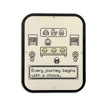 'Metal Game Room Sign - Pokemon Gameboy